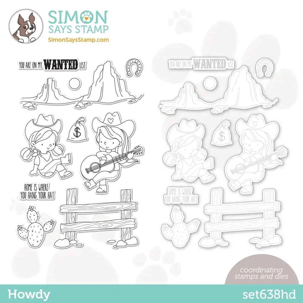 

2023 New May Howdy Sentiments Clear Stamps Scrapbooking Cutting Dies Paper Making Frames Card Craft