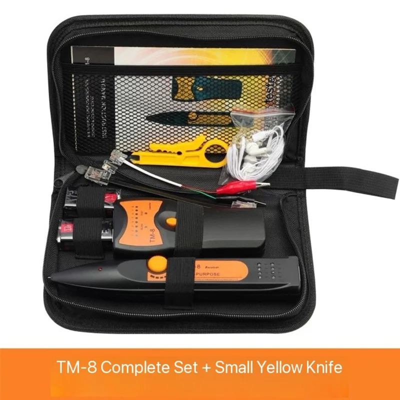 Тестер кабеля TM-8 RJ11 RJ45 Cat5 Cat6 тестер сетевого локальной сети детектор проводов