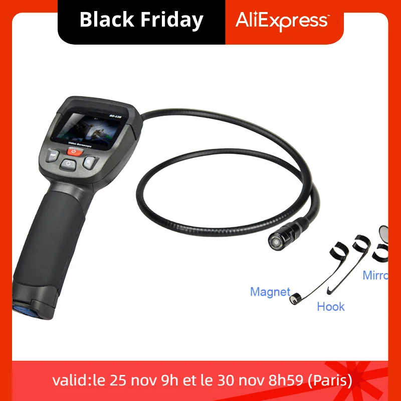 

BS-128 2.4inch LCD 17mm Diameter USB Charging IP67 Waterproof Handheld Video Inspection Camera