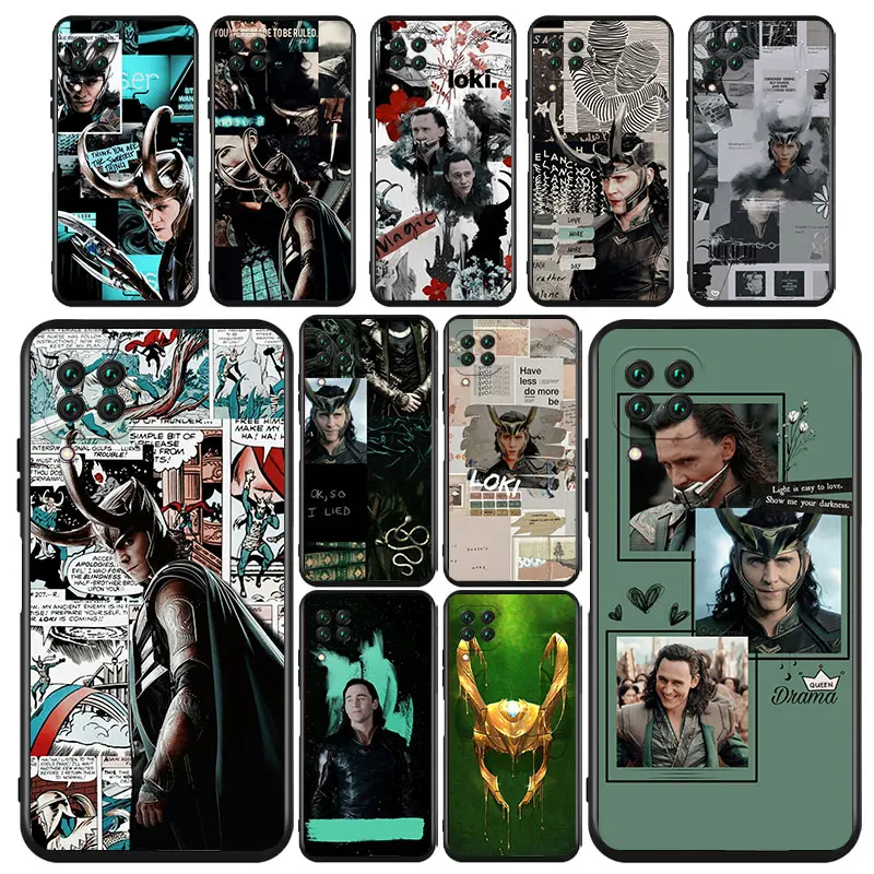 

Marvel Avengers Loki For Huawei Nova 2i 3 3i 5T 6 7 7i 8 8i 9 PRO Mate 10 20 40 Lite Pro Black luxury Silicone Soft Phone Case