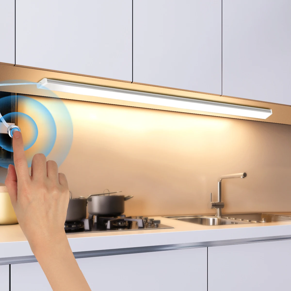 

6 /5/4/3/2/1 pcs Set Touch Light Bar 30cm 40cm 50cm Dimming US EU Closet Lamp indoor lighting Kitchen Hand Sweep Sensor LED