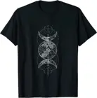Тройная Луна ведьма богиня Wicca языческий гексат оккультная Wiccan футболка