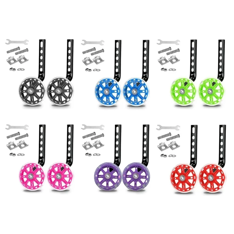 Bike Training Wheel Mute Flashing Wheel with Bicycles Stabil