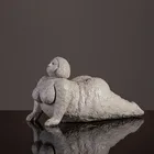 Аннотация жира леди Yoga фигурки современная женская Статуя Скульптуры Настольный изделия из полимера подарки аксессуары для украшения дома фигурки