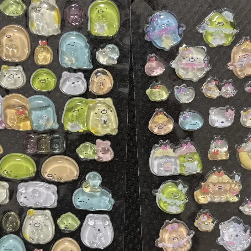Фото Наклейки Sumikkogurashi с мультяшными персонажами для творчества, игрушки для аниме-фанатов, креативное украшение, подарки на день рождения для мальчиков и девочек №3