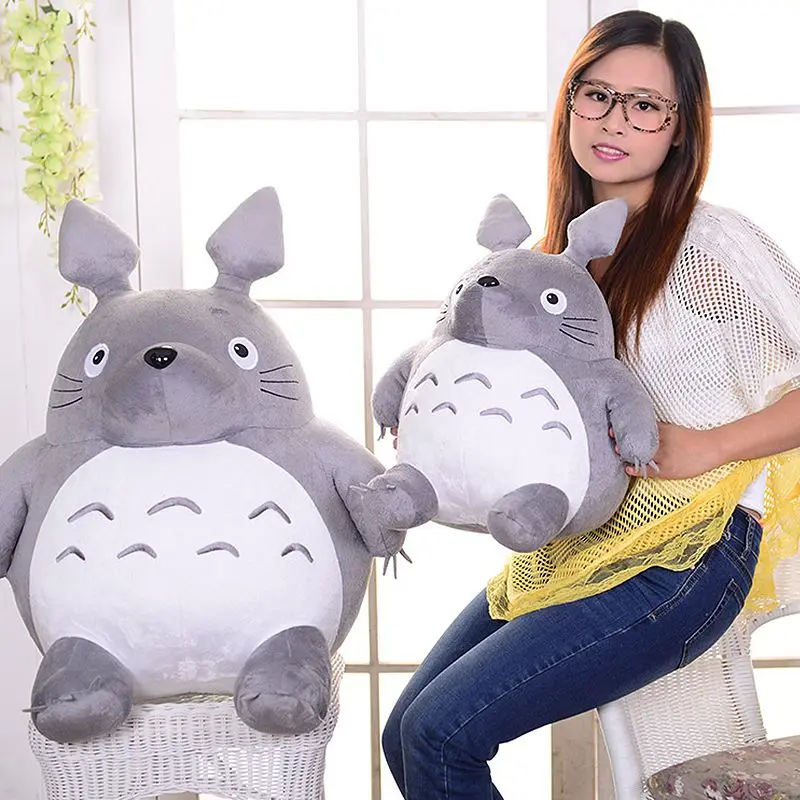 

New Gray Cat Totoro Plush Doll, Plush Toy Pillow Doll, Doll Birthday Gift, Anime Cute Ornament