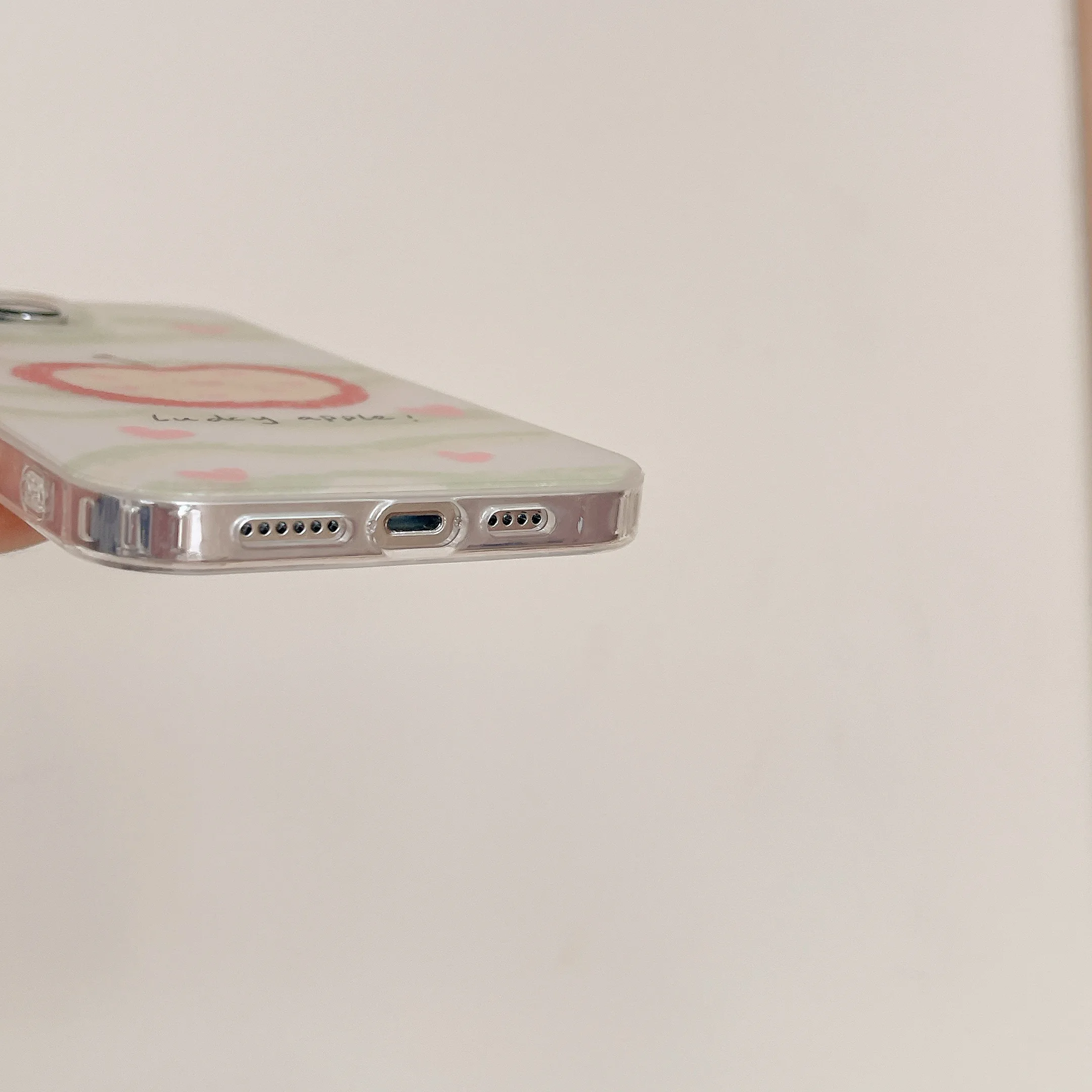 Простой чехол для телефона Apple с зеленой волной и красной iPhone 15 15pro 15promax 14 14pro 14promax