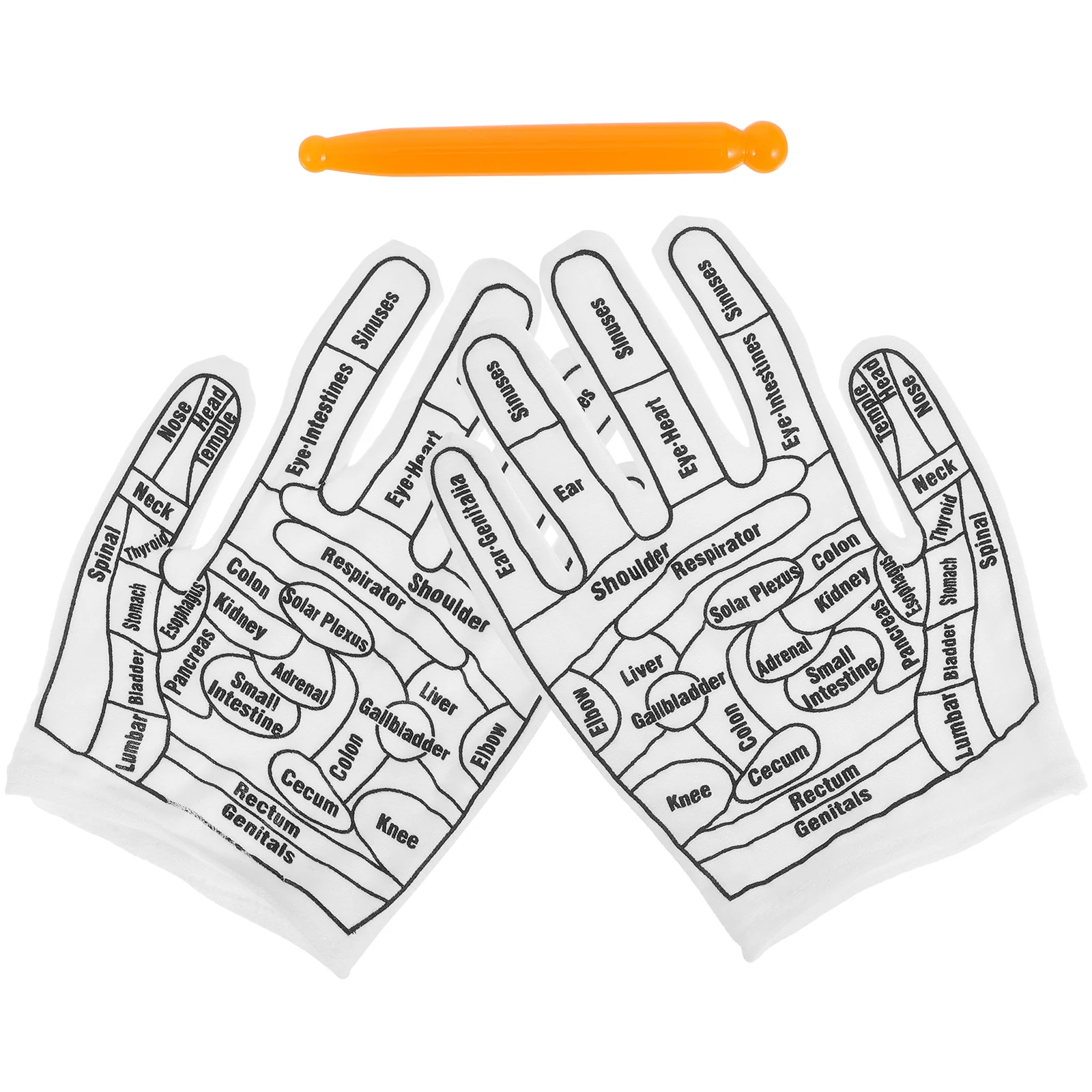 

1 Set of Reflexology Gloves Massage Tools Elastic Massage Gloves Hand Acupressure Massaging Tools