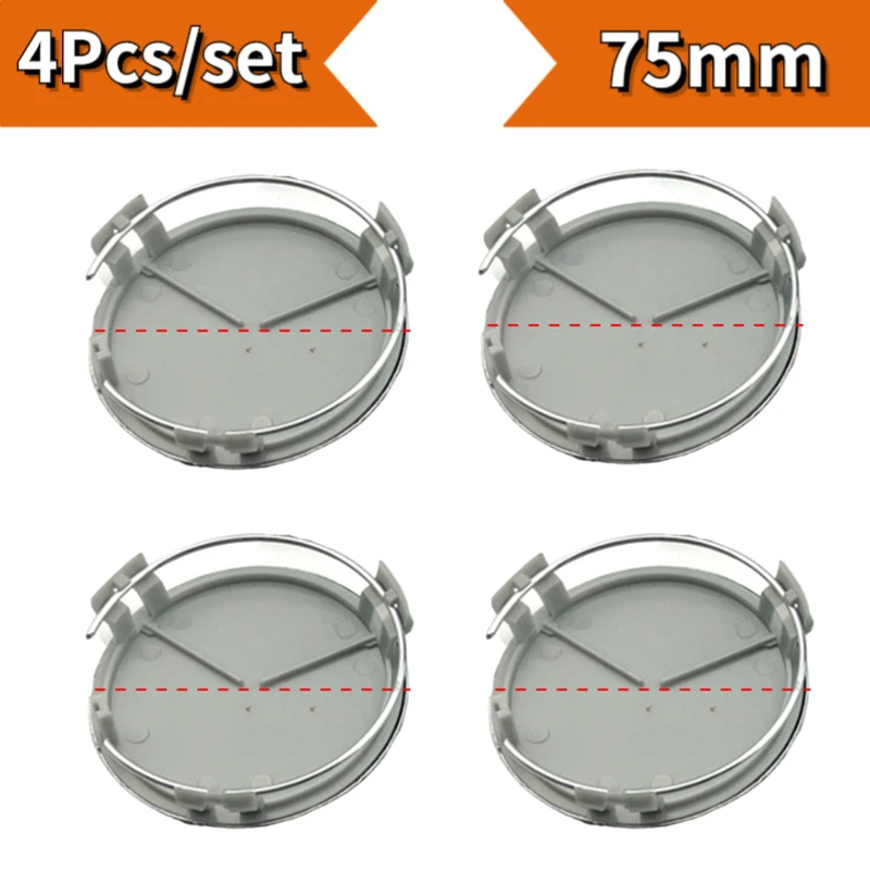 

4pcs 75mm Car Wheel Hub Caps for W203 W204 W205 W209 W210 W211 W212 W176 W166 W163 W221 CLA Car Rim Center Cover Accessories