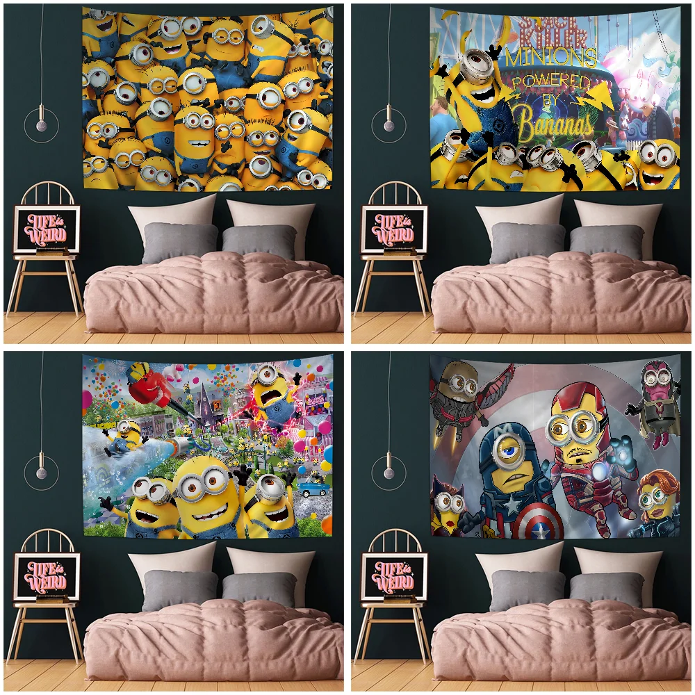 М-Миньоны Д-Гадкий-мой аниме гобелен