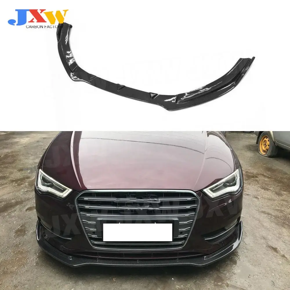 Передний спойлер из углеродного волокна для Audi A3 Sline S3 4-дверный 2014 2015 2016 головной