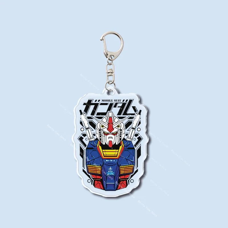 Акриловый брелок Gundam 5 см: голова робота RX-78 Unicorn Astray Red Frame, подвеска для рюкзака, коллекционный подарок для фанатов аниме (art.: 3920dc618fff2) - 3920dc618fff2