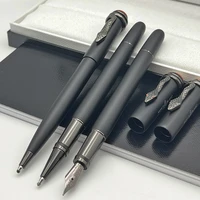 mb classic inheritance series fountain rollerball ballpoint pen matte black with exquisite snake clip