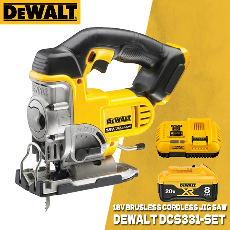 DEWALT DCS331 Cordless Scroll Saw Kits 18V/20V MAX Rechargeable Wood Electric Saws Linear Curve Cutting Jig Saws DCB115 DCB118
