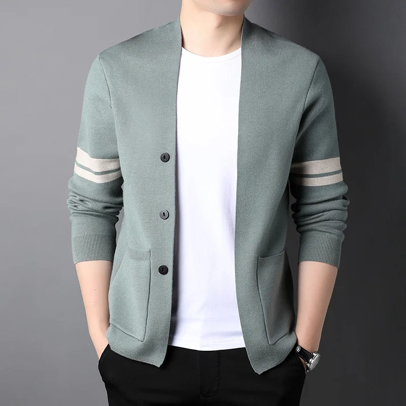 

2023 Top Grade New Brand Designer Fashion Knit Cardigan for Men Sweater Casual Graphic Japanese Coats Jacket Mens Clothing
