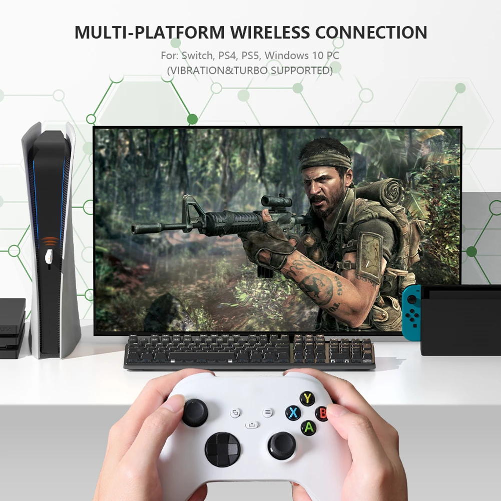 

BIGBIG WON R100 Pro USB беспроводной Bluetooth-совместимый адаптер для Windows Switch PS4