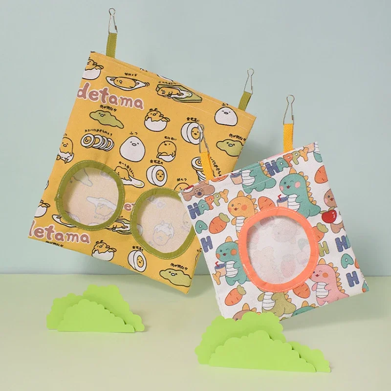 Подвесная сумка для сена на 1/2/3 отверстия кролика морских свинок маленькая