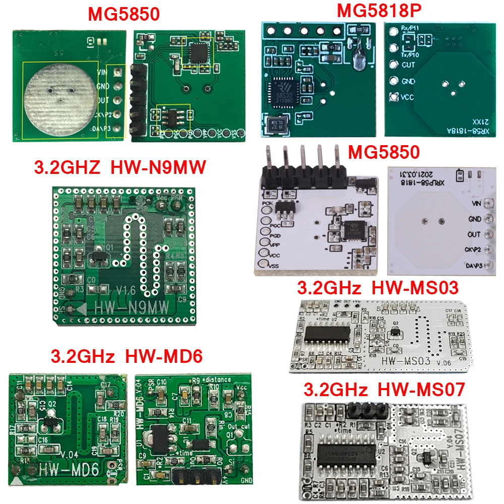 

3.2G 5.8G 5.8GHz Microwave Radar Sensor Switch Module Human Body Movement Sensing Switch High Sensitivity Detector