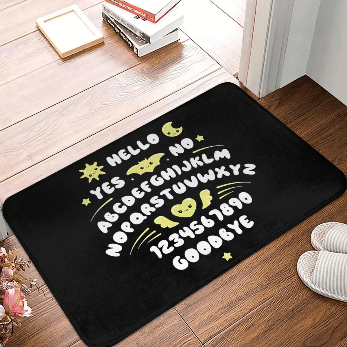 

Ouija Board Anti-Slip Doormat Bath Mat Cute Balcony Carpet Entrance Door Rug Indoor Decorative