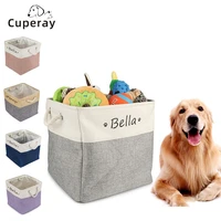 pet toy storage box diy personalized pet toy basket custom box storage baskets pets name foldable dog toy clothing organizer
