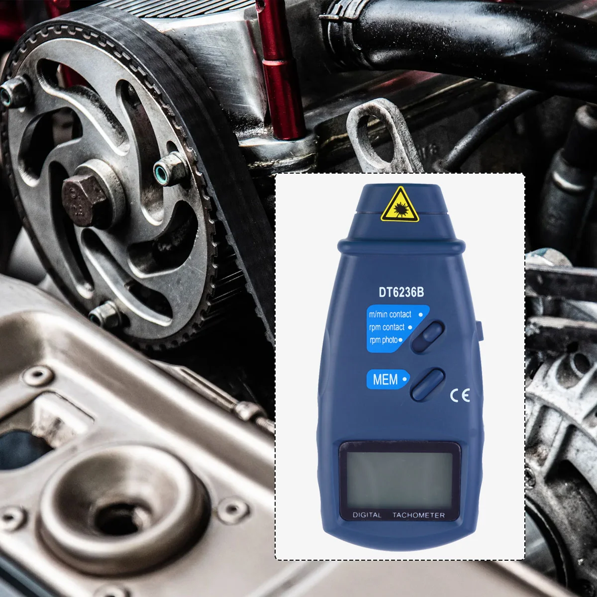 

Цифровой тахометр 2 в 1, фото-тахометр, спидометр, датчик для легковых автомобилей и грузовиков, 1 шт.