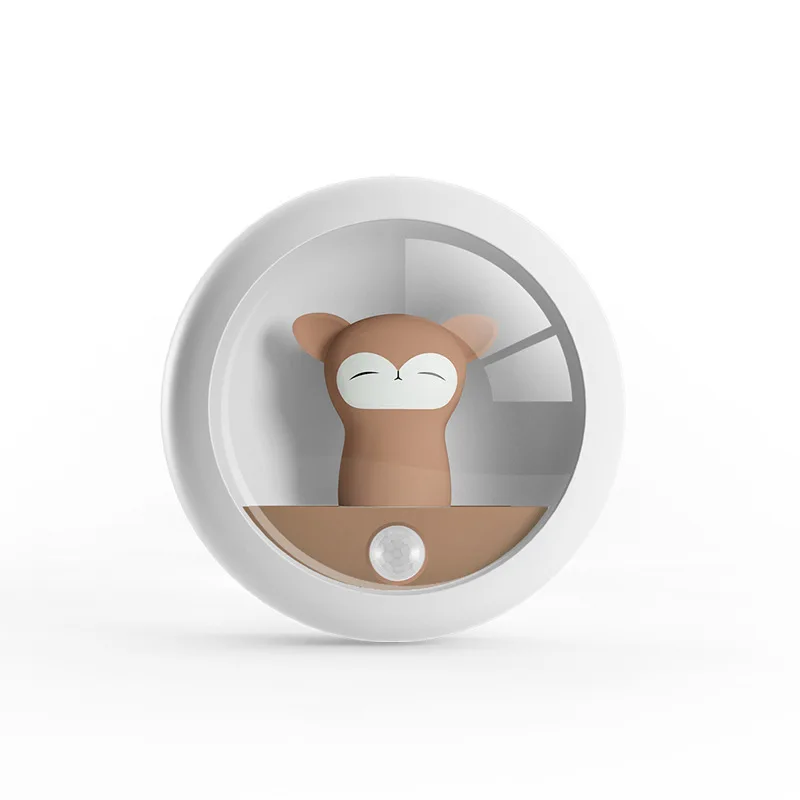 Xiaomi Creative Led Nightlight USB Charging Corridor Human Induction Lamp Wardrobe Bedroom Bedside Cute Cartoon Table Lamp