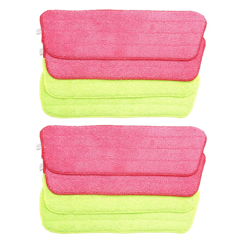 

8Pcs Spray Mop Replacement Pads Washable Refill Microfiber Wet/Dry Cleaning Use Reusable, Cleaning Supply