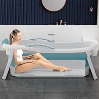 plastic collapsible bubble bathtub thickened holder 160cm bathtub eco friendly woman ducha portatil household necessities