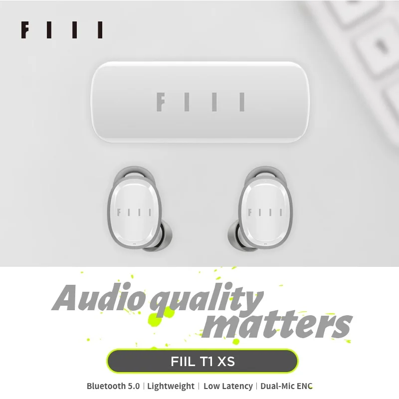 

FIIL T1XS Wireless Bluetooth 5.0 Headphones 3 Low-Latency Modes TWS ENC Earbuds Supports fiil+APP Hi-Fi Earphones