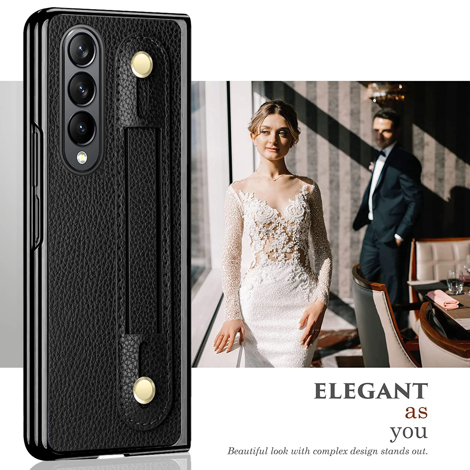 Противоударный портативный кожаный чехол для Samsung Galaxy Z Fold 4 Fold3 Fold2 Fold4 5G 3 2 Zfold4