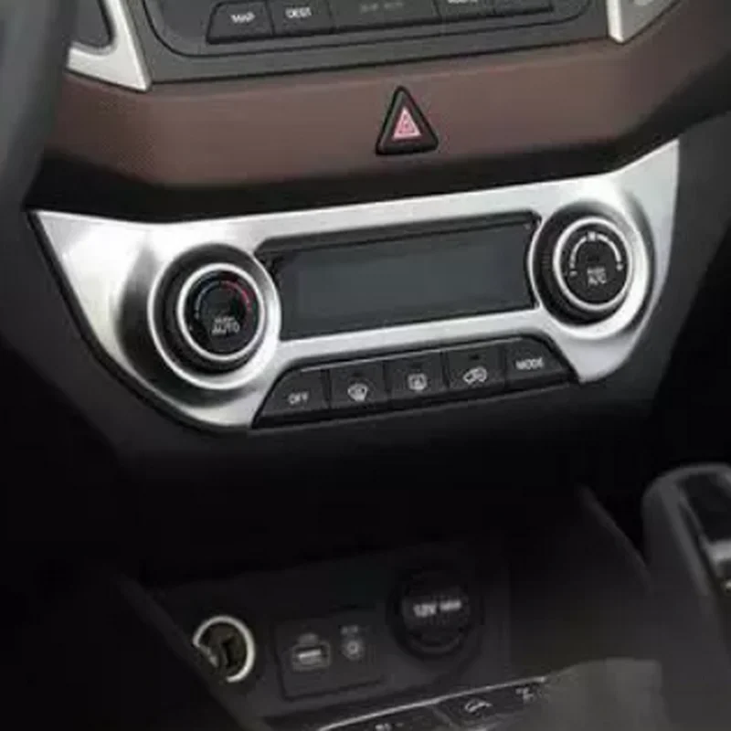 Наклейки на панель центральной консоли BJMYCYY, рамка с блестками, украшение интерьера для Hyundai Creta IX25 2016, автомобильные аксессуары, Стайлинг автомобиля