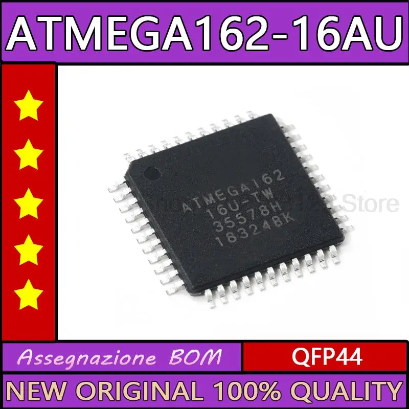 5pcs ATMEGA162-16AU ATMEGA162 QFP44 Microcontroller New оригинальная микросхема