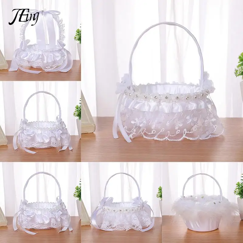 

Elegant Wedding Supplies Flower Basket Simulation Petals Party Home Decor-Gift