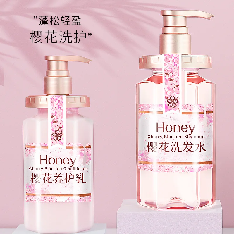 HEALLOR Cherry Blossom Shampoo Fluffy Conditioner Set Shampoo Balm Shampoo Shampoo Wholesale shampoo bar
