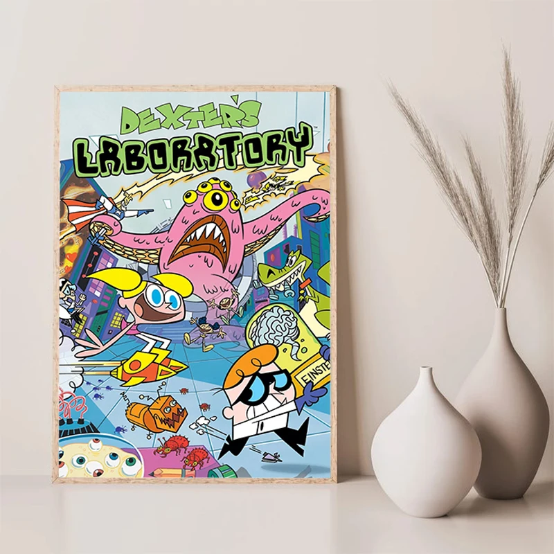 D-Dexter's L-лабораторный плакат холст плакаты для настенного искусства дома и