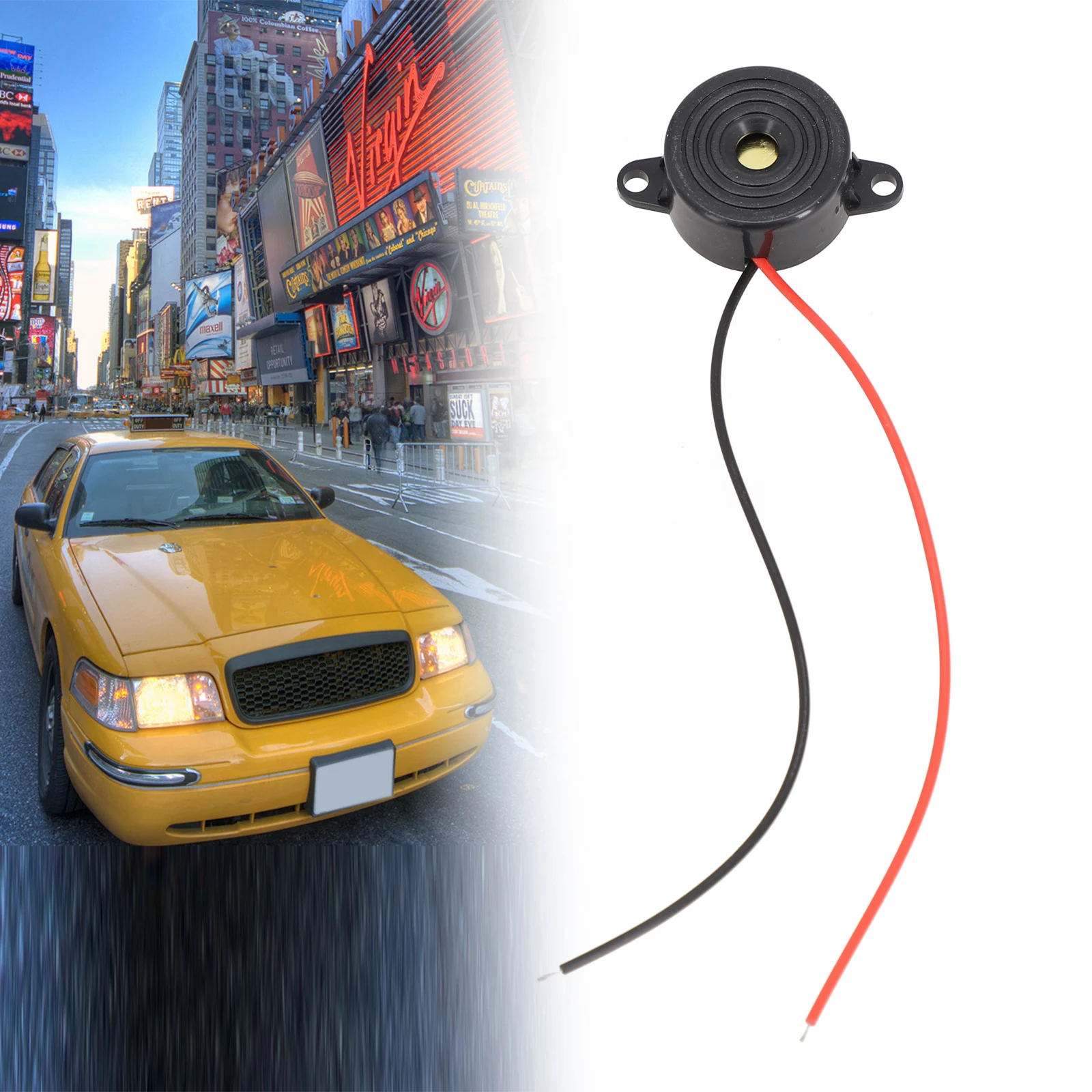 Электрический зуммер 3-24 В звуковой сигнал громкая сирена динамик 12 постоянного