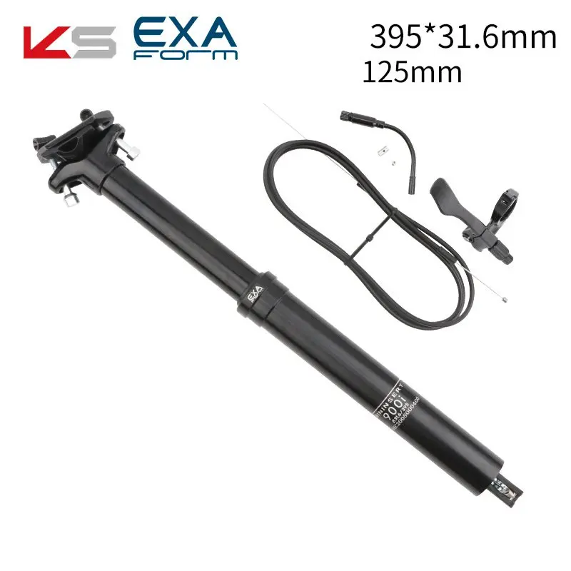30.9/31.6*395mm Wire Control Lift Seat Tube Internal Routing Iamok  Post Kindshock EXA 900i Mountain Bike Dropper post