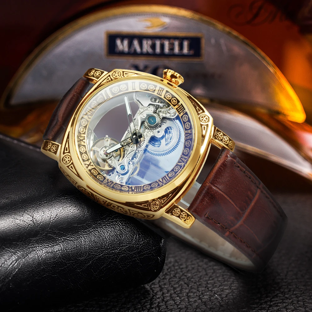 Часы наручные Forsining мужские автоматические роскошные механические оригинальные