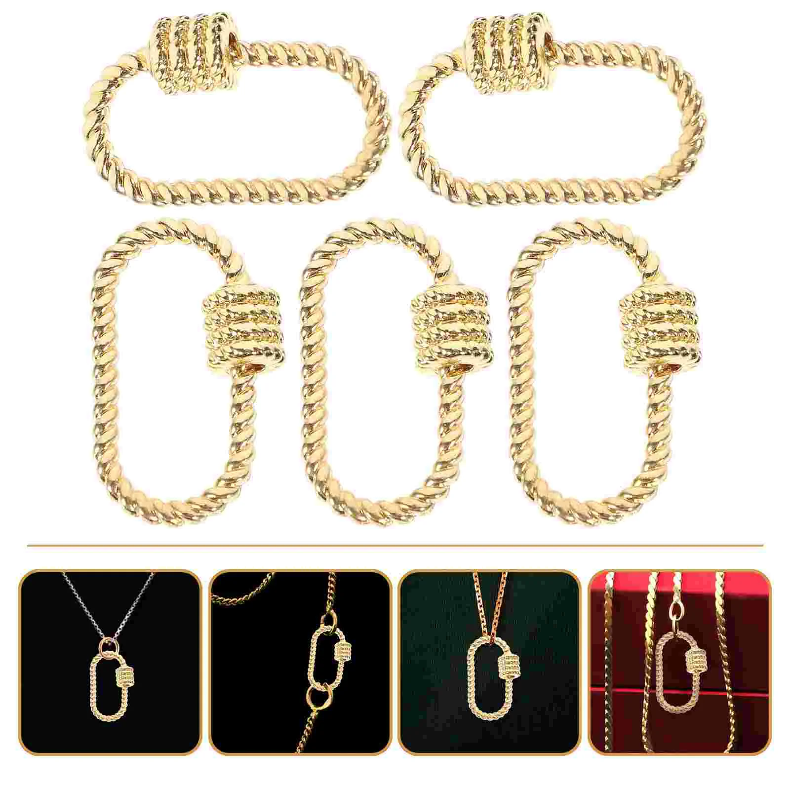 

Buckle Pendants Jewelry Making Findings DIY Shaped Charm Necklace Part Jewelries Charms Decorative Choker