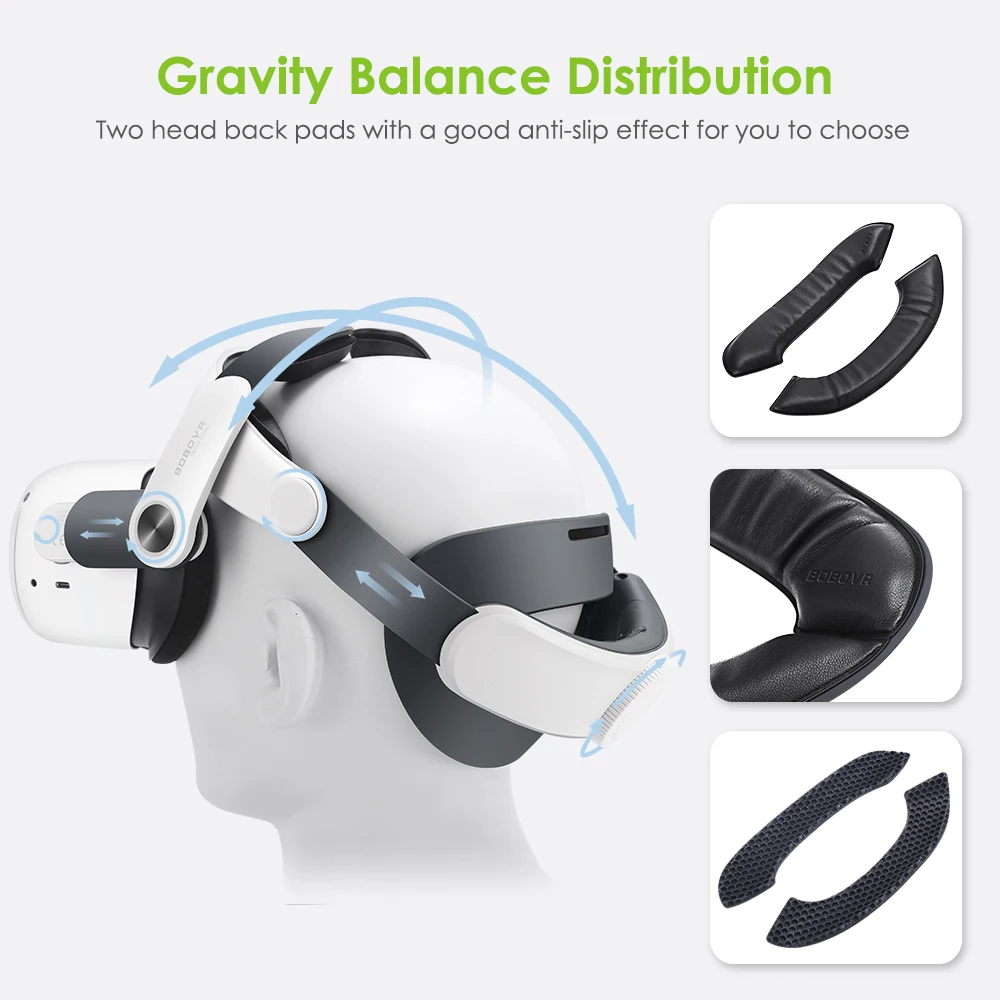 Najtaniej BOBOVR M2 Plus Pasek BOBOVR M2 Plus Opaska Na Głowę Podwójna Bateria Combo Kompatybilna Z Meta Oculus Quest 2