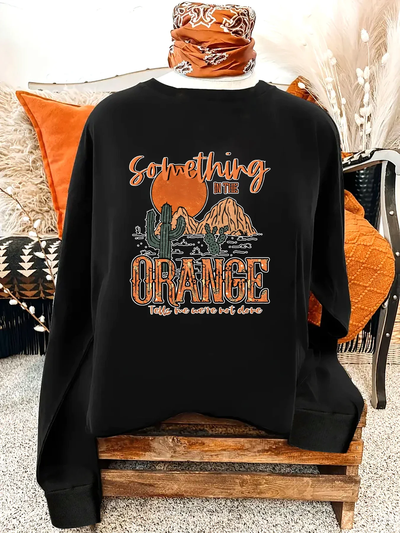 Женская Толстовка С Графическим Принтом Howdy Ghouls В Западном Ковбойском Стиле