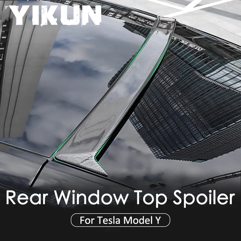 

Спойлер для заднего стекла Tesla Model Y, аксессуары для автомобиля, АБС-пластик, защитная пластина, глянцевый черный, модель 2021 2022