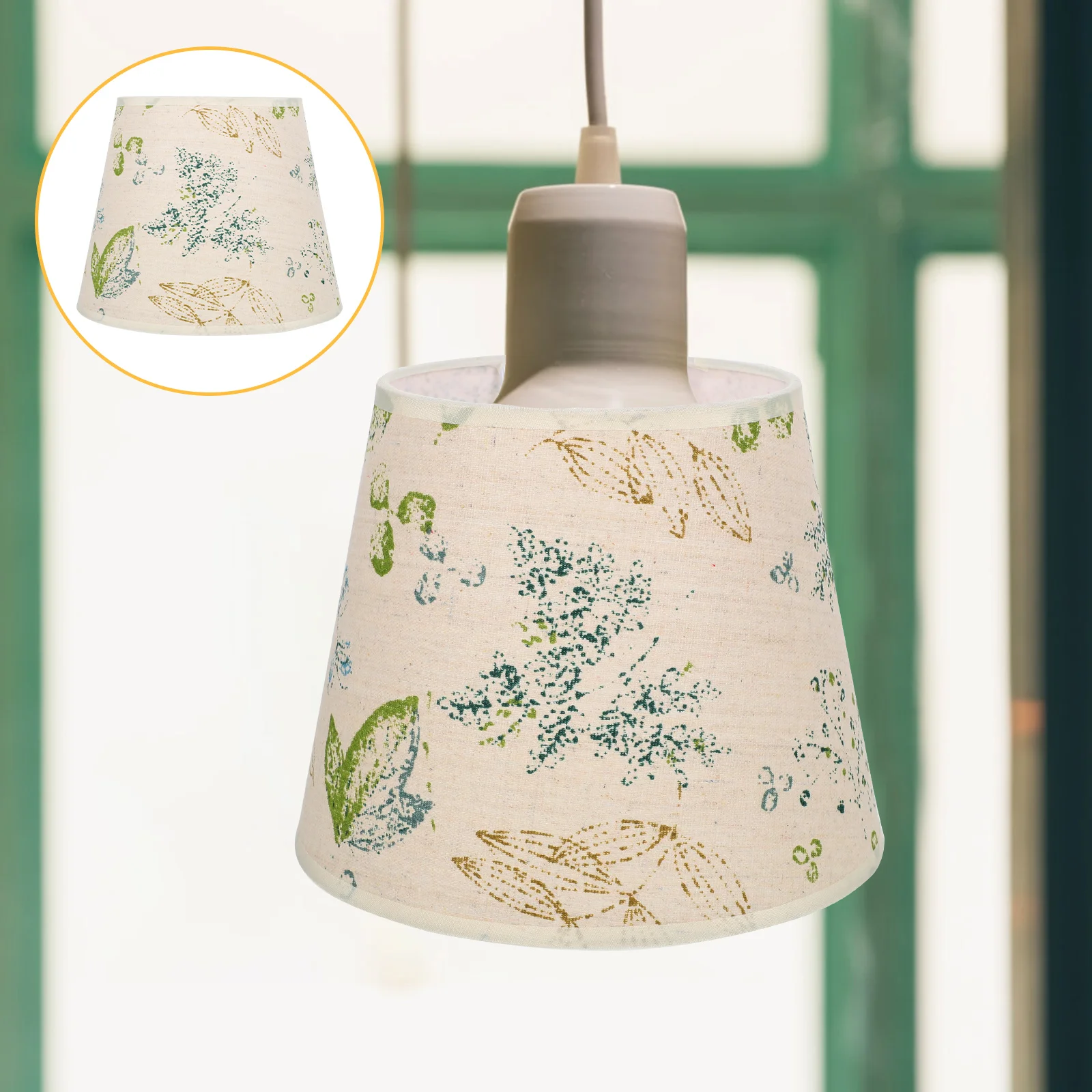 

Lamp Shade Shades Lamps Table Replacement Floor Bedside Printed Decorative Lampshade Fabric Cover Drum Cloth Desk E27 Floral