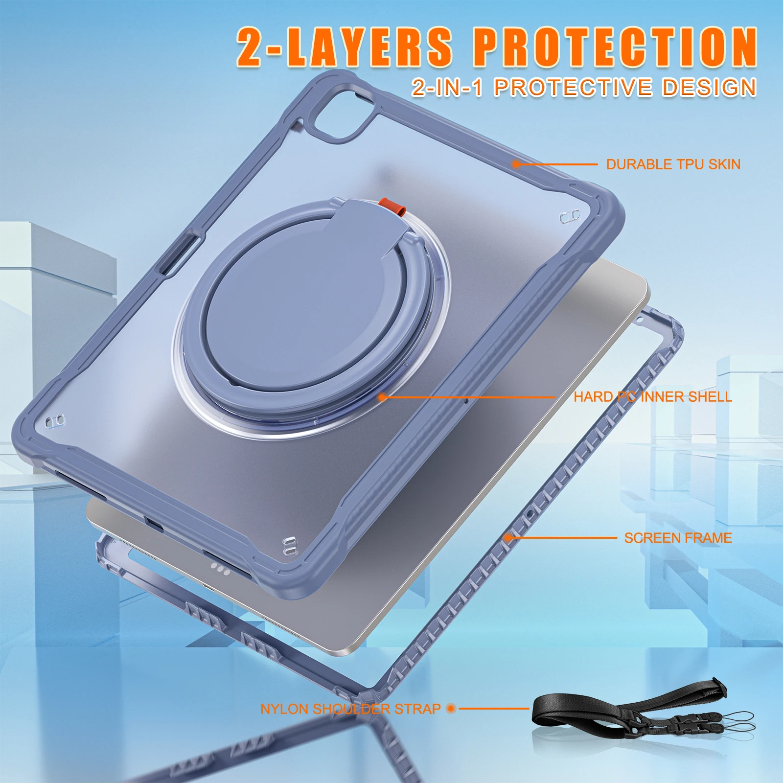 Чехол-подставка с ручкой для iPad Pro 11 9 7 10 8 6 Air 2 4