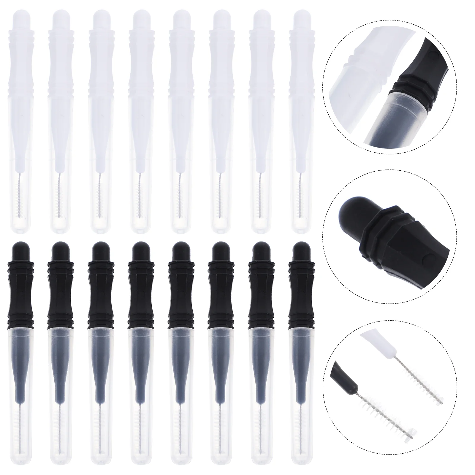 

60 Pcs Eyelash Supplies Caps Lamination Mascara Micro Fiber Lash