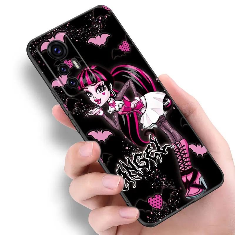 Черный силиконовый чехол для телефона с аниме школьницей Xiaomi Mi 9 SE 8 10T 11 12 13 Lite 9T 11T