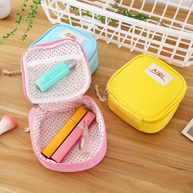 

Creative Candy Color Girls Sanitary Napkin Tissue Storage Bag Coin Purse Cosmetic Bag Hand Carrying Travel Bag