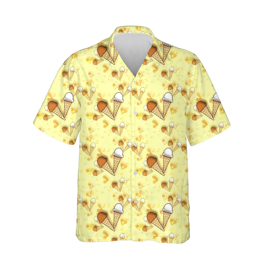 Jumeast 3D Summer Beach Mens Hawaiian Shirt Short Sleeve Aesthetic Clothing Blouses Streetwear Breathable Comfortable Men Shirt