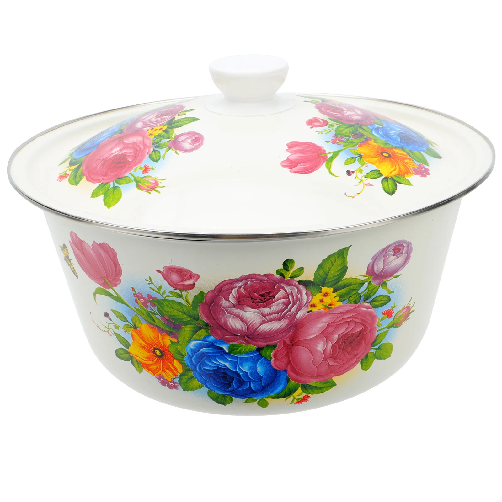 

Bowl Enamel Basin Soup Bowls Enamelware Vintage Chinese Mixing Serving Salad Wedding Dishoil Tray Popcorn Asian Pasta Large