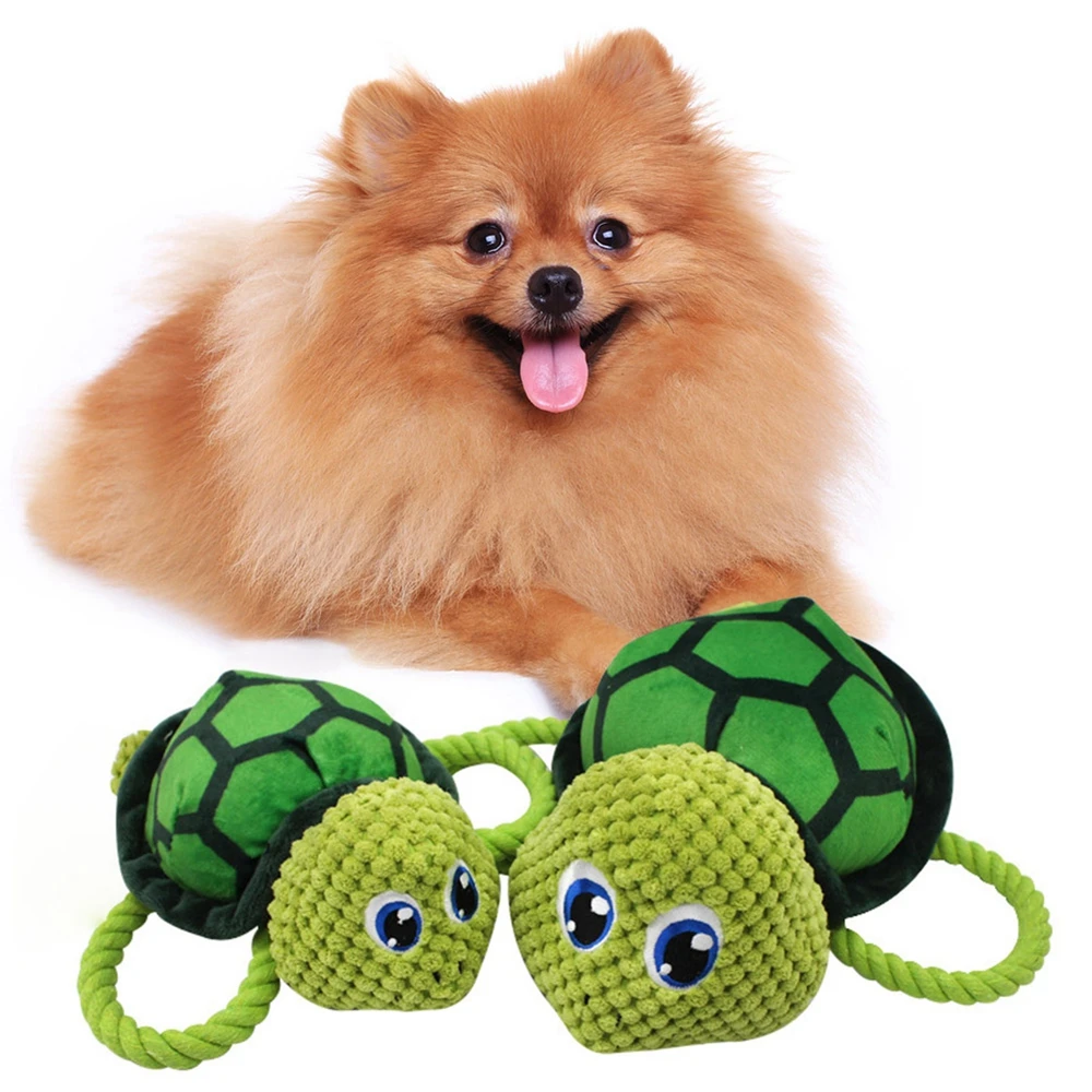 

Креативные игрушки для собак, забавная игрушка в форме черепахи для домашних животных, плюшевая заполненная хлопковая веревка, животное, же...